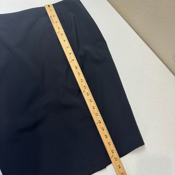 Escada Womens Rabah Pencil Skirt Size 38 Dark Blue Knee Length Career Classic‎ - Picture 11 of 16